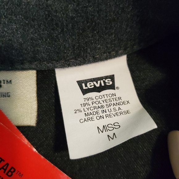 NWT Levi's Red Label Charcoal Gray Women's Vest Size Medium, Casual - Picture 14 of 14